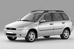 Рейлинг (Cеребристый муар) (под крышу с "ребром") "Комфорт" LADA Kalina Универсал 2004-2013