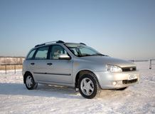 Рейлинг (Cеребристый муар) (под крышу с "ребром") "Комфорт" LADA Kalina Универсал 2004-2013