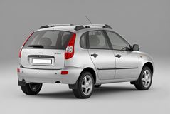 Рейлинги "Усиленные" (Серебристый муар) / LADA Kalina Хэтчбек 2004-2013 / Kalina II 2013-2018 / Granta Хэтчбек 2018-