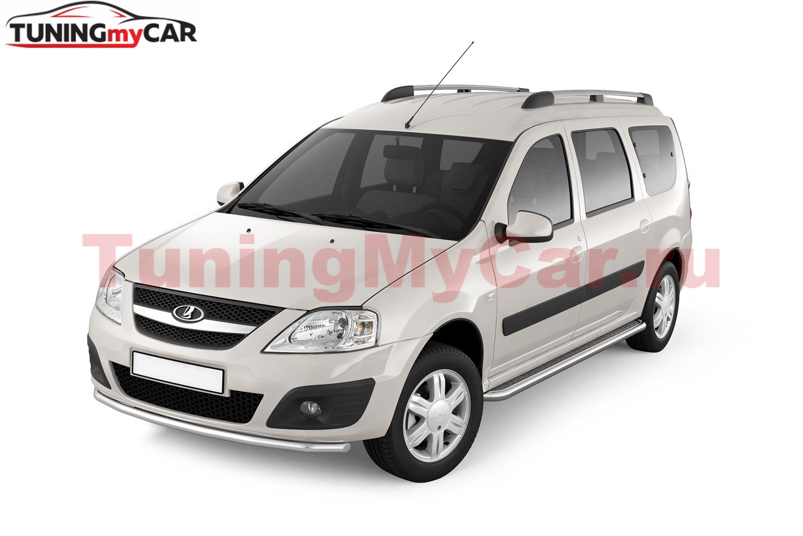 Рейлинги "Комфорт" на LADA Largus с 2012 (Серебристый муар)