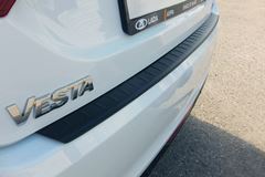 Накладка на задний бампер (ABS) LADA Vesta с 2015 / LADA Vesta SW с 2016