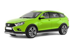 Защита порогов прямая Ø51мм (НПС) LADA Vesta SW Cross 2017-