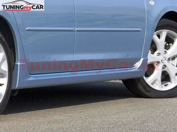 Накладки на внешние пороги Mazda 3 BK 2003-2009 (sedan/hb)