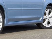 Накладки на внешние пороги Mazda 3 BK 2003-2009 (sedan/hb)