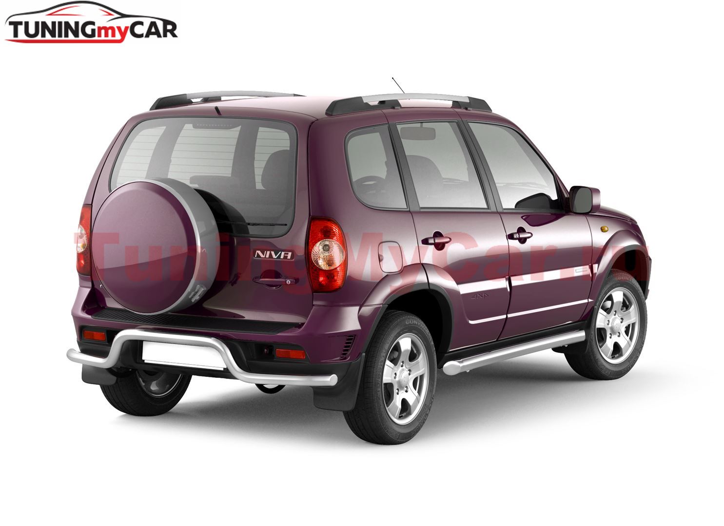 Рейлинги "Комфорт" (Серебристый муар) на CHEVROLET Niva 2002-2020/ LADA Niva 2020-/ LADA NIVA Travel 2021-