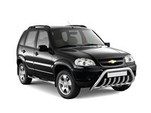 Рейлинги "Усиленные" (Серебристый муар) на CHEVROLET Niva 2002-2020/ LADA Niva 2020-/ LADA NIVA Travel 2021-