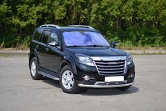 Защита переднего бампера одинарная Ø63мм (НПС) GREAT WALL Hover H3 2017-