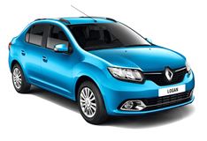 Рейлинги "Комфорт" (Серебристый Муар) Renault LOGAN с 2014