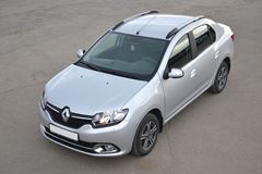 Рейлинги "Комфорт" (Серебристый Муар) Renault LOGAN с 2014