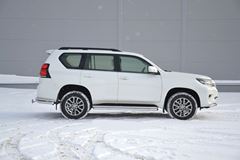 Защита переднего бампера одинарная Ø63мм (НПС) TOYOTA LAND CRUISER PRADO 150 2017-