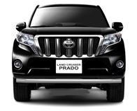 Защита переднего бампера одинарная Ø63мм (НПС) TOYOTA LAND CRUISER PRADO 150 2013-2016
