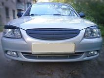 Решетка радиатора Hyundai Accent (широкие полосы)