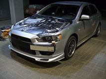Накладка Zodiak на передний бампер Mitsubishi Lancer 10