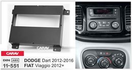 Переходная рамка для установки автомагнитолы CARAV 11-551: 1 DIN / 182 x 53 mm / FIAT Viagio 2012+ / DODGE Dart 2012-2016