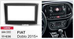Переходная рамка для установки автомагнитолы CARAV 11-636: 2 DIN / 173 x 98 mm / FIAT Doblo 2015+