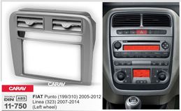 Переходная рамка для установки автомагнитолы CARAV 11-750: 2 DIN / 173 x 98 mm / 178 x 102 mm/ FIAT Punto (199/310) 2005-2012, Linea (323) 2007-2014