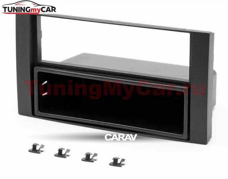 Переходная рамка для установки автомагнитолы CARAV 10-001: 1 DIN / 182 x 53 mm / FORD Focus II, C-Max 2005-2011; S-Max, Fusion, Transit 2006-2011; Fiesta, Galaxy 2006-2008; Kuga 2008-2012