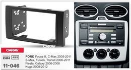 Переходная рамка для установки автомагнитолы CARAV 11-046: 2 DIN / 173 x 98 mm / FORD Focus II, C-Max 2005-2011; S-Max, Fusion, Transit 2006-2011; Fiesta, Galaxy 2006-2008; Kuga 2008-2012
