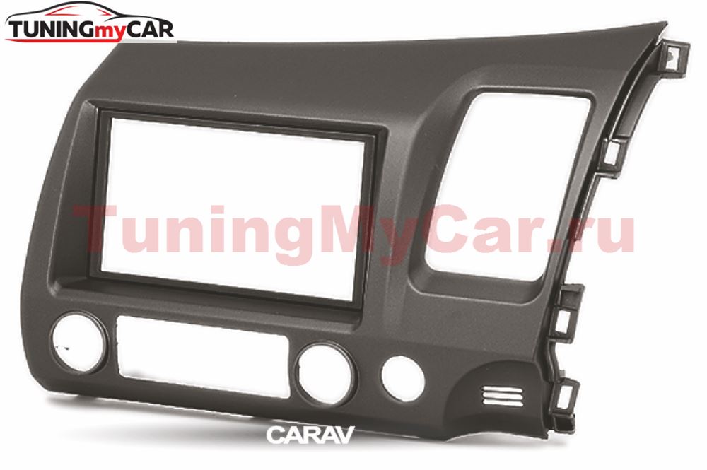 Переходная рамка для установки автомагнитолы CARAV 11-218: 2 DIN / 173 x 98 mm / 178 x 102 mm / HONDA Civic 2007-2011