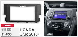 Переходная рамка для установки автомагнитолы CARAV 11-650: 2 DIN / 173 x 98 mm / 178 x 102 mm / HONDA Civic 2016+