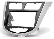 Переходная рамка для установки автомагнитолы CARAV 11-105: 2 DIN / 173 x 98 mm / 178 x 102 mm / HYUNDAI i-25, Accent, Solaris, Verna 2010+ / DODGE Attitude 2011-2014