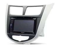 Переходная рамка для установки автомагнитолы CARAV 11-105: 2 DIN / 173 x 98 mm / 178 x 102 mm / HYUNDAI i-25, Accent, Solaris, Verna 2010+ / DODGE Attitude 2011-2014