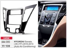 Переходная рамка для установки автомагнитолы CARAV 11-139: 2 DIN / 173 x 98 mm / 178 x 102 mm / HYUNDAI Sonata, i-45 (YF) 2010-2014