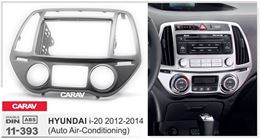 Переходная рамка для установки автомагнитолы CARAV 11-393: 2 DIN / 173 x 98 mm / 178 x 102 mm / HYUNDAI i-20 2012-2014