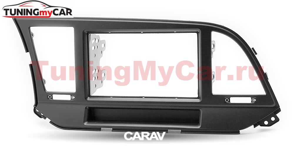 Переходная рамка для установки автомагнитолы CARAV 11-624: 2 DIN / 173 x 98 mm / 178 x 102 mm / with pocket / HYUNDAI Elantra (AD) 2016+, Avante 2015+