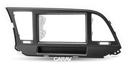 Переходная рамка для установки автомагнитолы CARAV 11-624: 2 DIN / 173 x 98 mm / 178 x 102 mm / with pocket / HYUNDAI Elantra (AD) 2016+, Avante 2015+