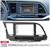 Переходная рамка для установки автомагнитолы CARAV 11-624: 2 DIN / 173 x 98 mm / 178 x 102 mm / with pocket / HYUNDAI Elantra (AD) 2016+, Avante 2015+
