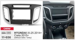 Переходная рамка для установки автомагнитолы CARAV 11-656: 2 DIN / 173 x 98 mm / 178 x 102 mm / HYUNDAI iX-25 2014+; Creta 2015+