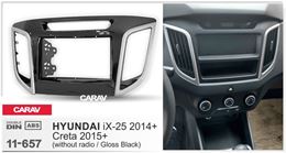 Переходная рамка для установки автомагнитолы CARAV 11-656: 2 DIN / 173 x 98 mm / 178 x 102 mm / HYUNDAI iX-25 2014+; Creta 2015+