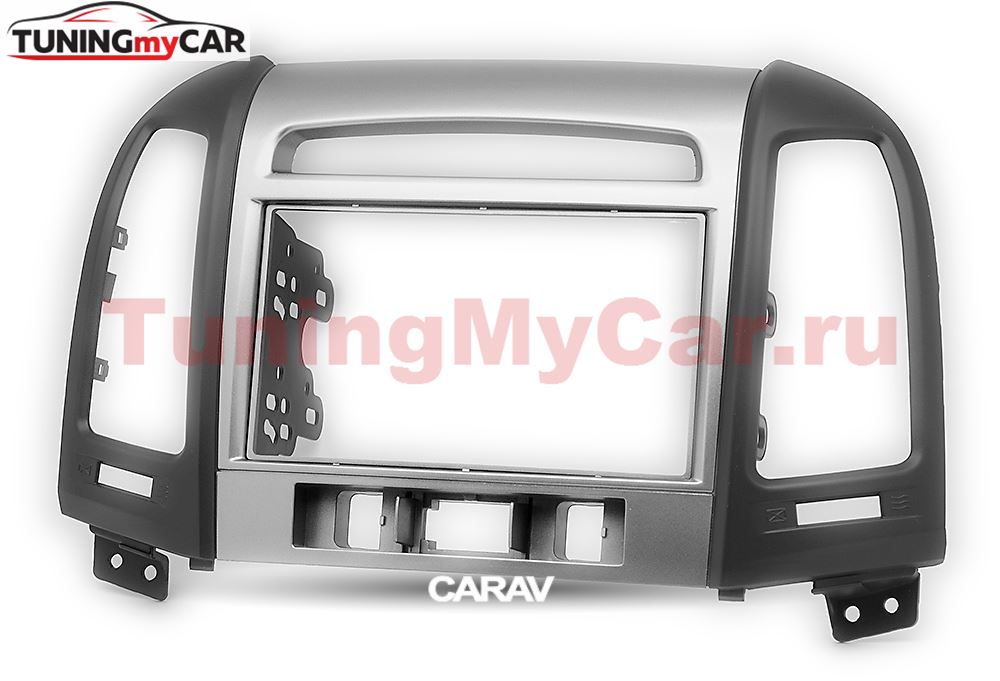 Переходная рамка для установки автомагнитолы CARAV 11-716: 2 DIN / 173 x 98 mm / 178 x 102 mm / HYUNDAI Santa Fe 2006-2012