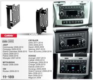 Переходная рамка для установки автомагнитолы CARAV 11-189: 2 DIN / CRYSLER/ DODGE / JEEP/ MITSUBISHI/ VW