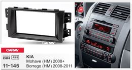 Переходная рамка для установки автомагнитолы CARAV 11-145: OEM - 185 x 107 mm / 178 x 102 mm / KIA Mohave (HM) 2008+, Borrego (HM) 2008-2011