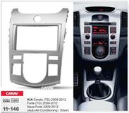 Переходная рамка для установки автомагнитолы CARAV 11-146: 2 DIN / 173 x 98 mm / 178 x 102 mm / KIA Cerato (TD), Forte (TD), Naza Forte 2009-2012