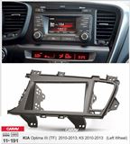 Переходная рамка для установки автомагнитолы CARAV 11-191: 2 DIN / 173 x 98 mm / 178 x 102 mm / KIA Optima III (TF), K5 2010-2013