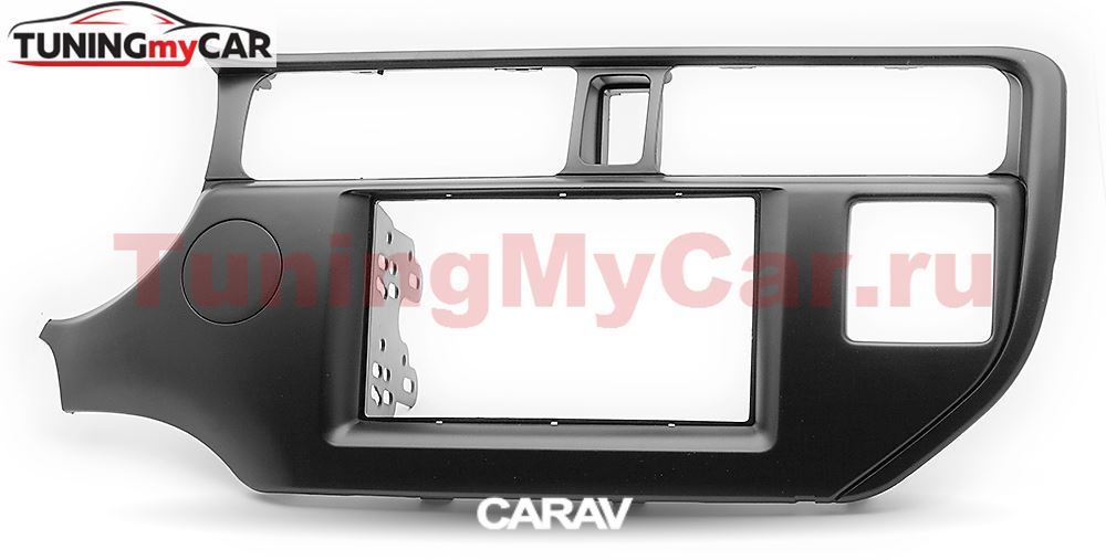Переходная рамка для установки автомагнитолы CARAV 11-291: 2 DIN / 173 x 98 mm / 178 x 102 mm / KIA Rio (UB), K3, Pride 2011-2015