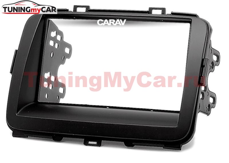 Переходная рамка для установки автомагнитолы CARAV 11-423: 2 DIN / 173 x 98 mm / 178 x 102 mm / KIA Carens 2013+; Rondo 2013+
