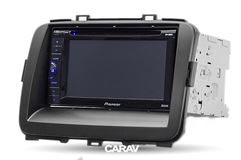 Переходная рамка для установки автомагнитолы CARAV 11-423: 2 DIN / 173 x 98 mm / 178 x 102 mm / KIA Carens 2013+; Rondo 2013+