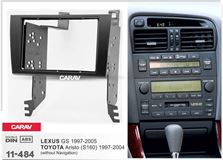 Переходная рамка для установки автомагнитолы CARAV 11-484: 2 DIN / 173 x 98 mm / 178 x 102 mm / LEXUS GS 1997-2005 / TOYOTA Aristo (S160) 1997-2004