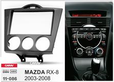 Переходная рамка для установки автомагнитолы CARAV 11-086: 2 DIN / 173 x 98 mm / 178 x 102 mm / MAZDA RX-8 2003-2008
