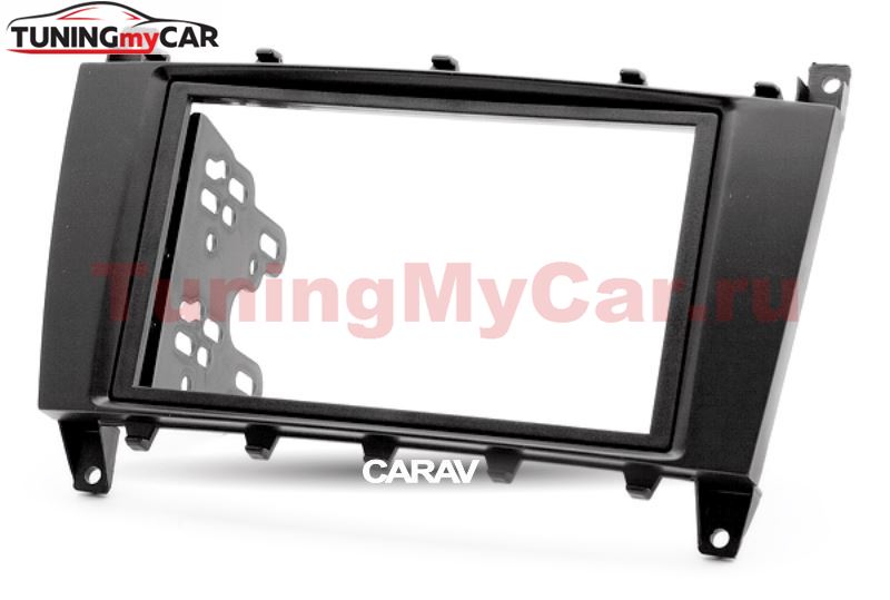 Переходная рамка для установки автомагнитолы CARAV 11-132: 2 DIN / 173 x 98 mm / 178 x 102 mm / MERCEDES-BENZ C-klasse (W203) 2004-2007; CLC (CL203) 2008-2011; CLK-klasse (W209) 2005-2009; G-klasse (W463) 2006-2012
