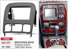 Переходная рамка для установки автомагнитолы CARAV 11-135: 2 DIN / 173 x 98 mm / MERCEDES-BENZ S-klasse (W220) 1998-2005