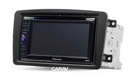 Переходная рамка для установки автомагнитолы CARAV 11-459: 2 DIN / 173 x 98 mm / 178 x 102 mm / MERCEDES-BENZ C-klasse (W203) 2000-2004; CLK-klasse (W209) 2002-2006; G-klasse (W463) 1998-2006; Viano (W639) 2003-2006; Vito (W639) 2003-2006