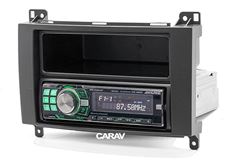Переходная рамка для установки автомагнитолы CARAV 11-497: 1 DIN / 182 x 53 mm / MERCEDES-BENZ A-klasse (W169) 2004-2012, В-klasse (W245) 2005-2011, Vito 2006+, Viano 2008+