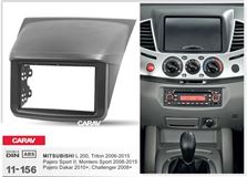 Переходная рамка для установки автомагнитолы CARAV 11-156: 2 DIN / 173 x 98 mm / 178 x 102 mm / MITSUBISHI L200, Triton 2006-2015; Pajero Sport 2008-2015, Challenger 2008+; Pajero Dakar 2010+