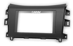 Переходная рамка для установки автомагнитолы CARAV 11-566: 2 DIN / 173 x 98 mm / NISSAN NP300, Navara 2014-2016 / RENAULT Alaskan 2016+