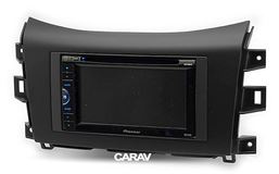 Переходная рамка для установки автомагнитолы CARAV 11-566: 2 DIN / 173 x 98 mm / NISSAN NP300, Navara 2014-2016 / RENAULT Alaskan 2016+
